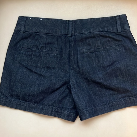 LOFT shorts- size 00, dark rinse wash, worn once, like new - Picture 3 of 4